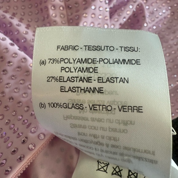 Alessandra Rich Crystal Embellished Shimmer Midi Bodycon Dress Size IT40 US4 - Picture 11 of 11